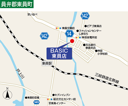 員弁郡東員町地図